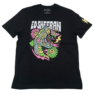 Ed Sheeran Divide World Tour Official Tee Size XL Black